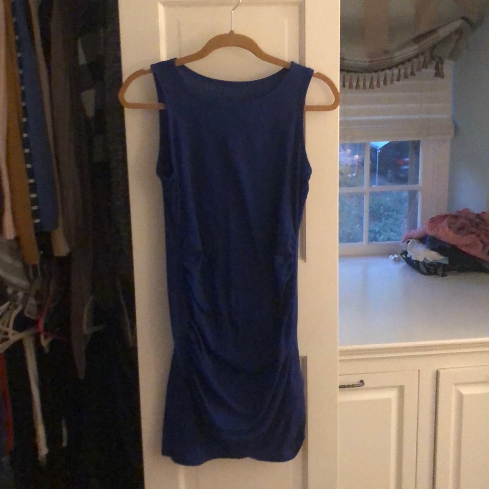 Sleeveless ruched dress